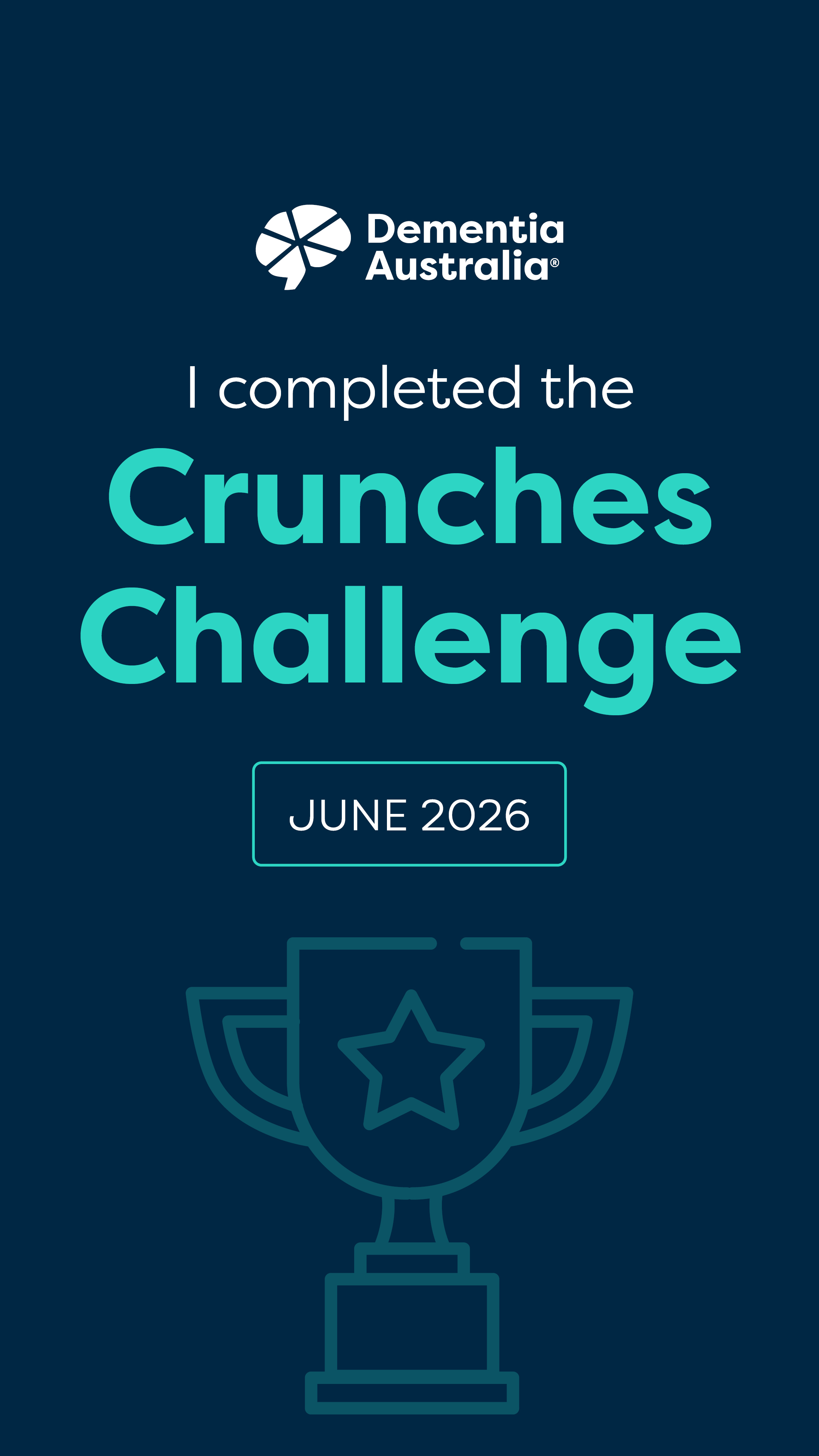 Crunches Challenge - social media story tile