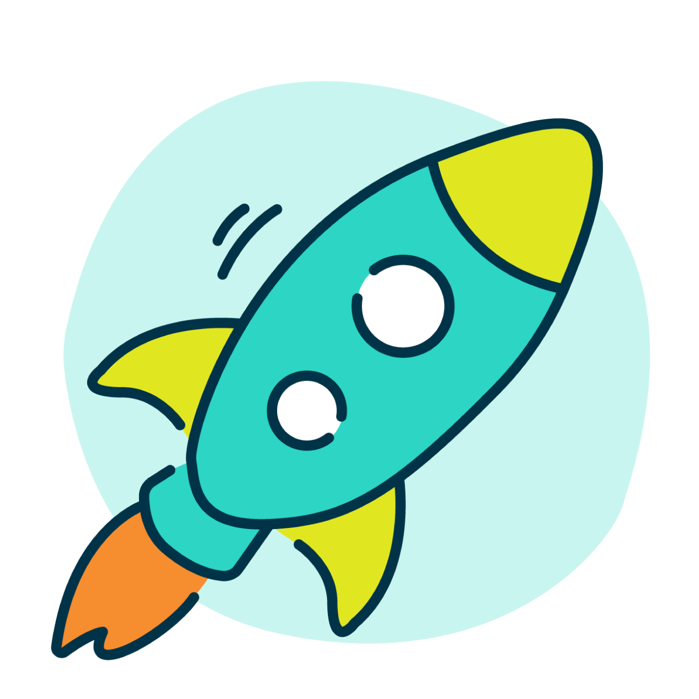 Illustration of a rocket Illustration of a rocket