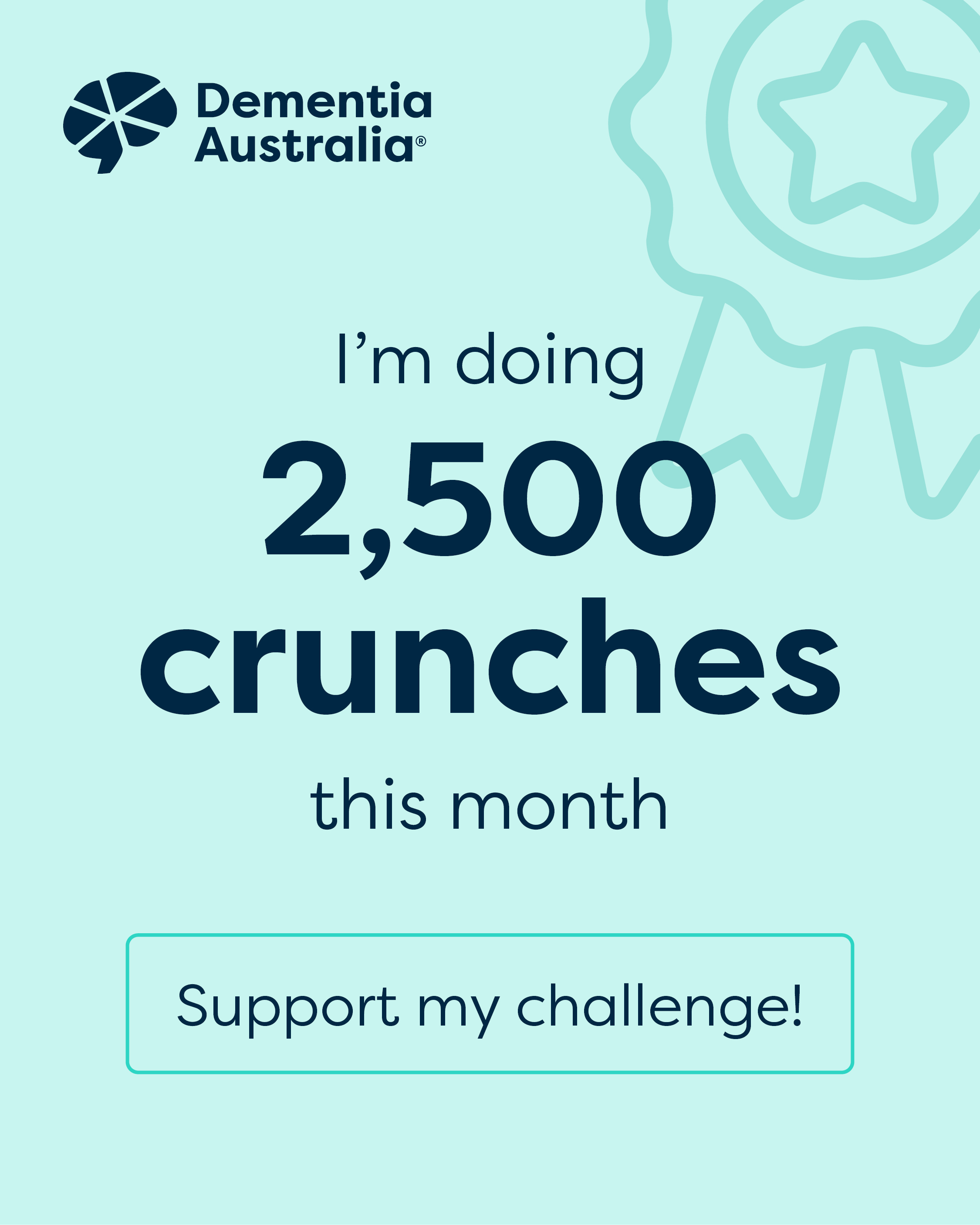 Crunches Challenge - social media tile