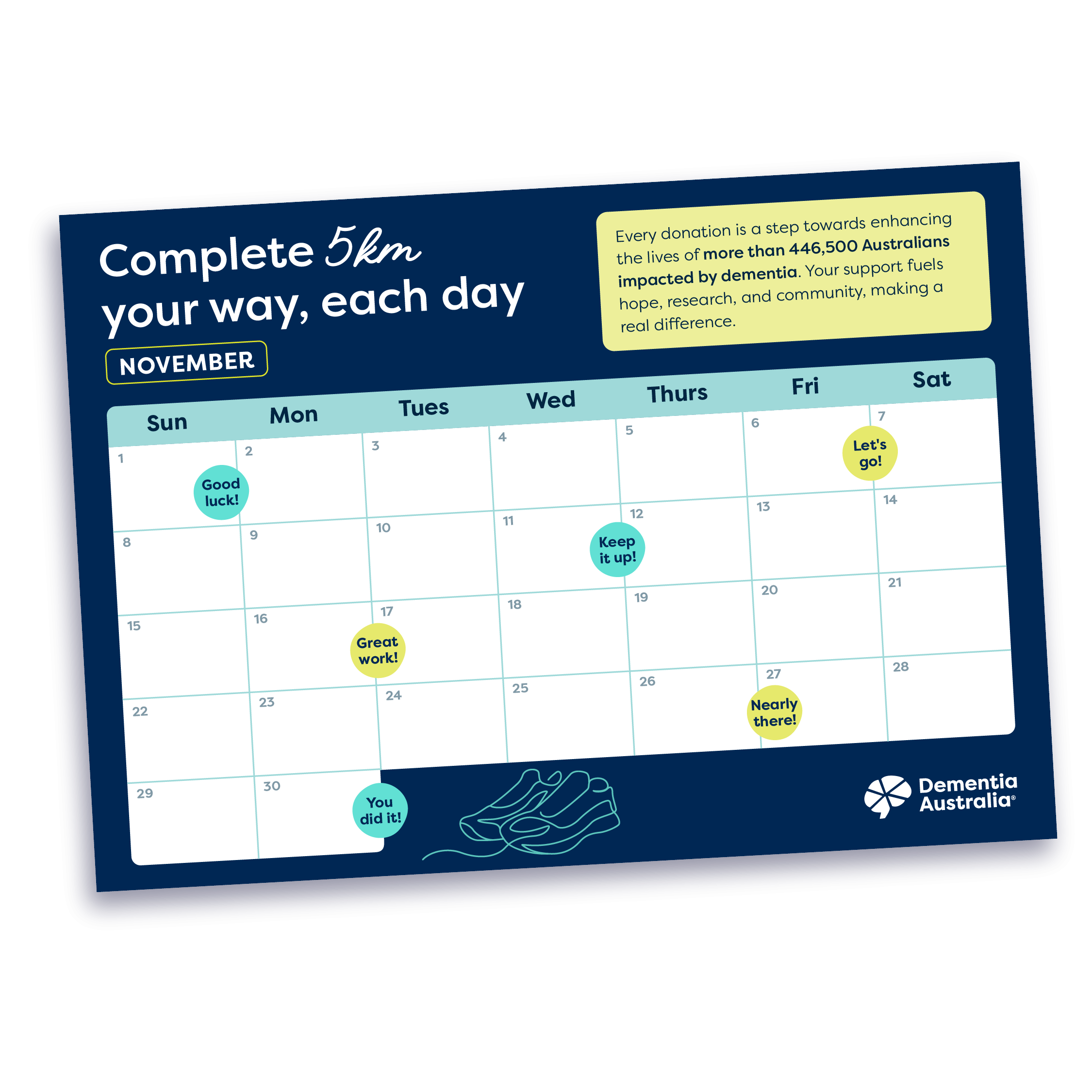 5km a Day Calendar